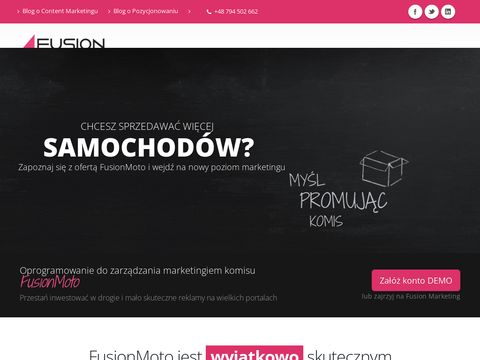 Fusionmoto.pl - program dla autokomisów