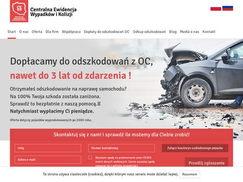 Cewik.pl dopłata do odszkodowania oc