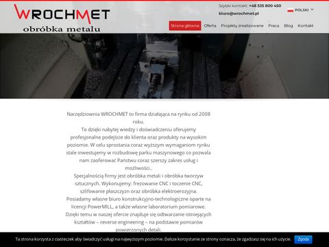 Wrochmet.pl frezowanie CNC