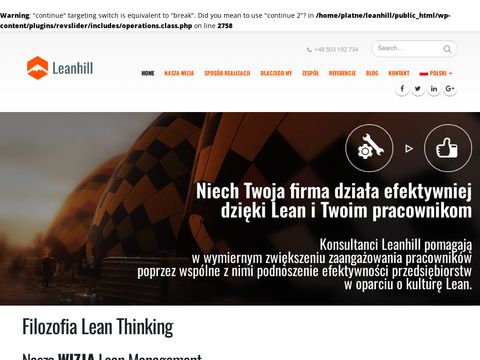 Leanhill.com doradztwo dla zakładów produkcyjnych