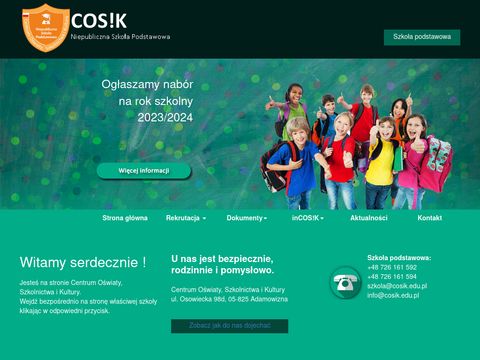 Cosik.edu.pl niepubliczna szkoła podstawowa