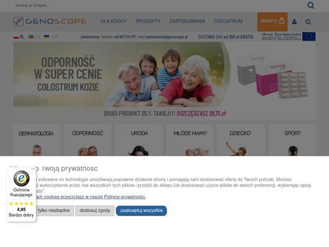 Genoscope.pl suplementy diety na bazie Colostrum