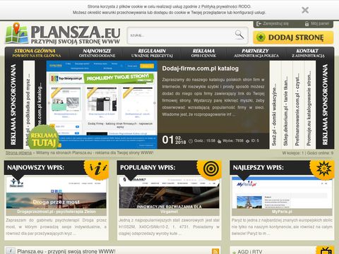 Plansza.eu - przypnij swoją stronę www