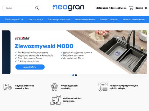 Neogran.pl - zlewozmywaki kuchenne Neogran