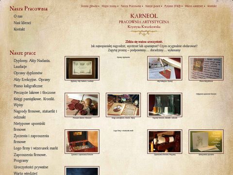 Karneol.com.pl kaligrafia Warszawa