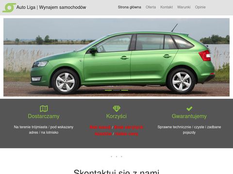 Autoliga24.pl wypożyczalnia aut osobowych Gdańsk