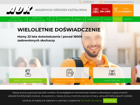 Aok-kursymaturalne.pl w Łodzi