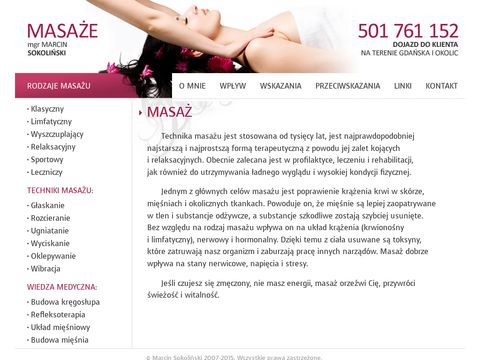 Masaze.tx.pl masaż leczniczy Trójmiasto
