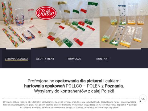 Pollco.pl opakowania foliowe papier dla cukierni