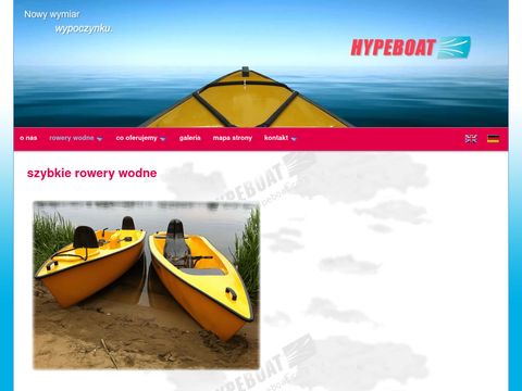 Hypeboat.com szybkie rowery wodne napędzane śrubą