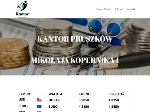 Kupno sprzedaż walut obcych kantorpruszkow.pl