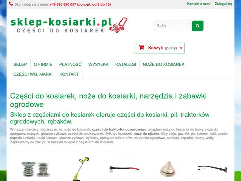 Sklep-kosiarki.pl z częściami