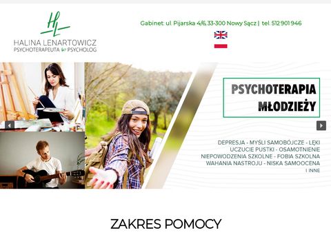 Halinalenartowicz.pl gabinet psychologiczny