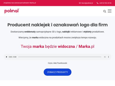 Polinal.pl naklejki wypukłe emblematy