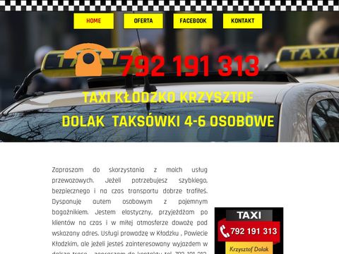 Krzysztof Dolak taxi Kłodzko