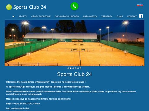 Sportsclub24.pl trenuj z najlepszymi tenis ziemny