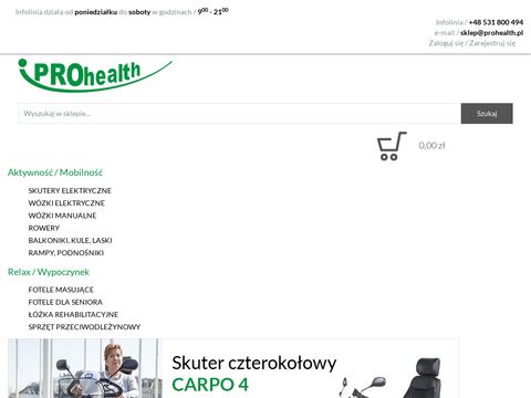 Prohealth.pl fotele masujące - oferta