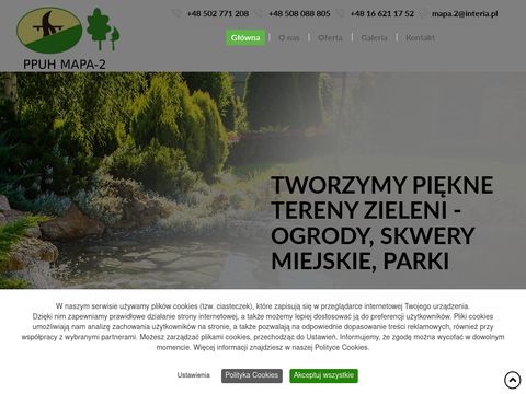 Mapa-2.pl usługi ogrodnicze Podkarpackie