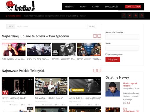 Inforap.pl teledyski Rap i Hip-Hop