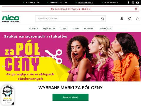 Nico.com.pl markowa odzież i obuwie