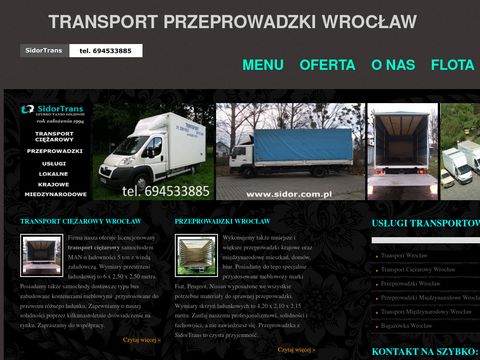 Przeprowadzki Wrocław sidor.com.pl