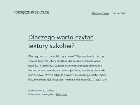 Podreczniki-tanio.pl - podręczniki szkolne