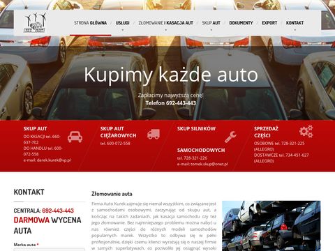 Auto-kurek.pl - kasacja pojazdów Włocławek