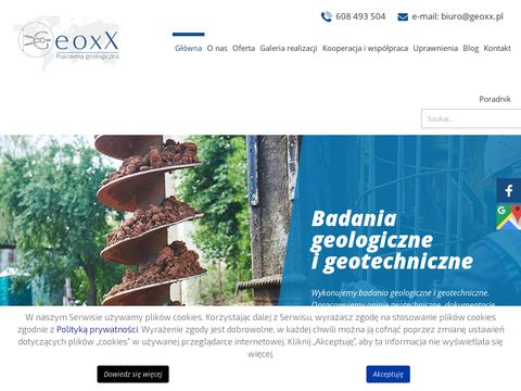 Geoxx Olsztyn usługi geologiczne