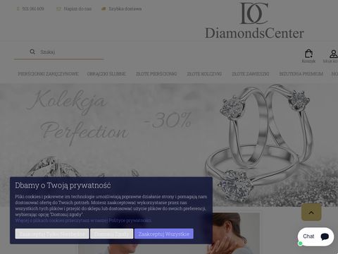 Diamondscenter.pl - złote pierścionki