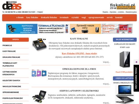 Daas.com.pl kasy drukarki fiskalne aplikacje do firm