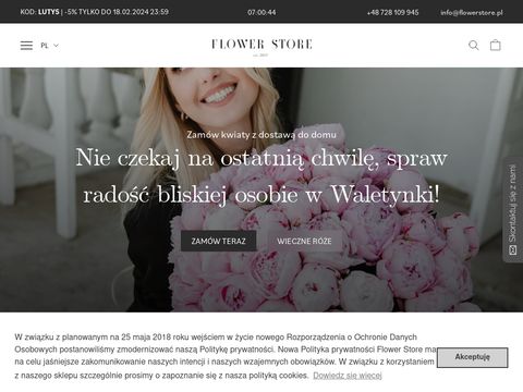 Flowerstore.pl pudełko z kwiatami Warszawa