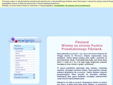 Fikoland.edu.pl przedszkole i sala zabaw Wroclaw
