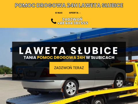 Laweta-slubice.com.pl pomoc drogowa 24h Niemcy