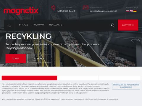 Przemysłowe detektory metali - magnetix.com.pl