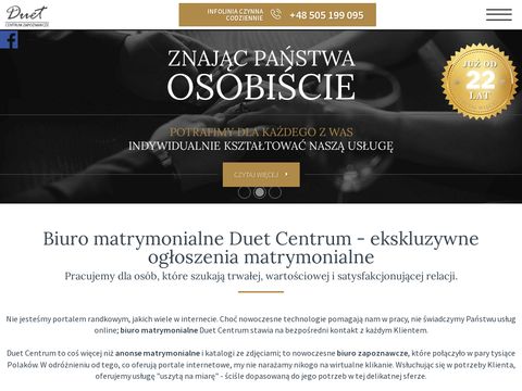 Duetcentrum.pl ogłoszenia matrymonialne