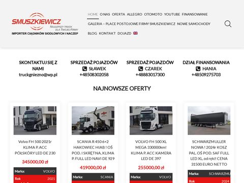 Truckgniezno.pl ciężarówki
