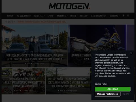 Motogen.pl - dla tych, którzy kochają motocykle