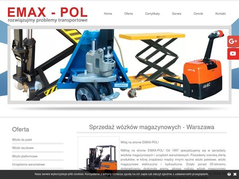 Emax-Pol urządzenia transportujące Warszawa