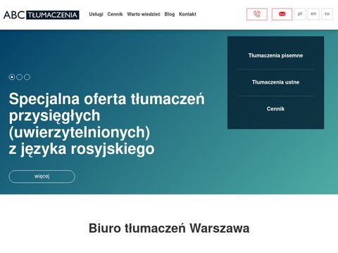 ABC Tłumaczenia - biuro Warszawa