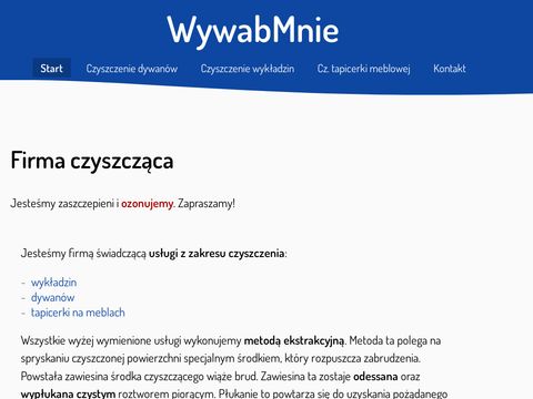 Wywabmnie.pl Czyszczenie dywanów Kraków