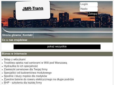 JMR-Trans Warszawa transport maszyn