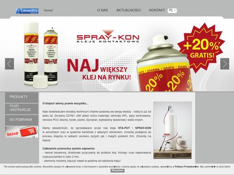 Spraykon.eu - kleje kontaktowe