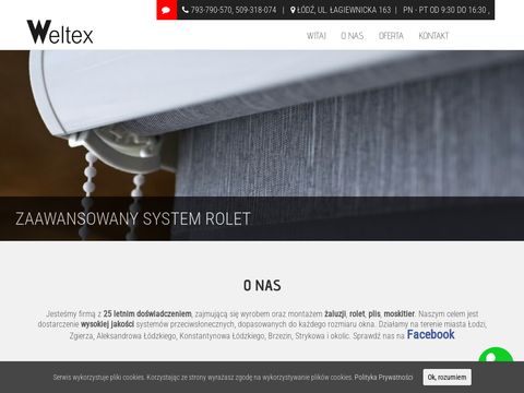 Weltex.pl - rolety materiałowe