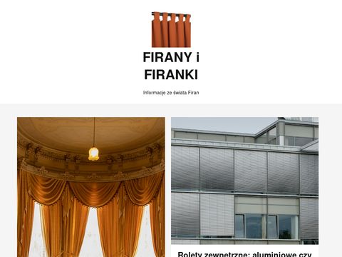 Firanex.net - solidność w dekoracji firanami