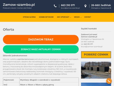 Zamow-szambo.pl zbiorniki