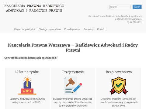 Radkiewicz.net.pl kancelaria prawna podział majątku
