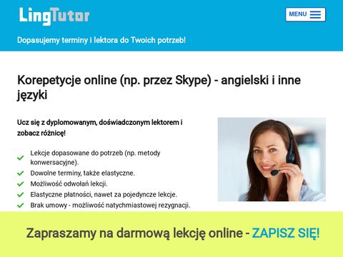 E-korepetycje online przez Skype z angielskiego