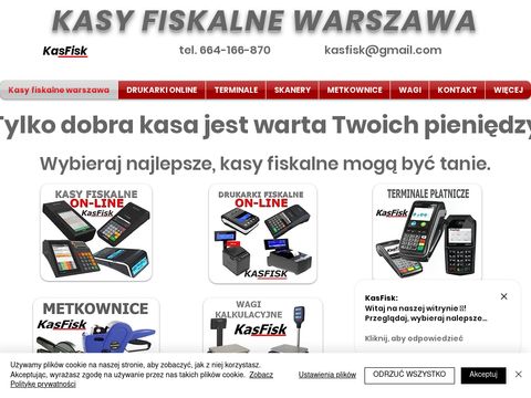 Kasfisk.com kasy fiskalne drukarki