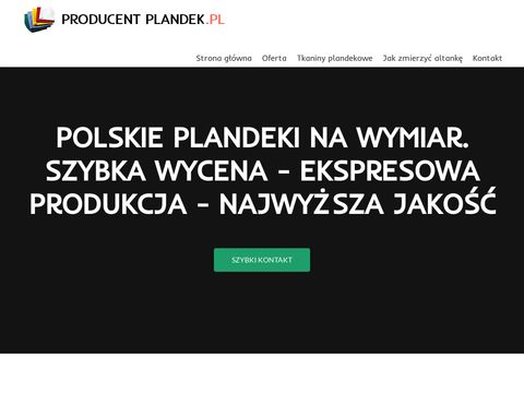 Producentplandek.pl przemysłowych
