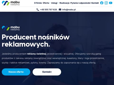 Mabureklama.pl - litery przestrzenne